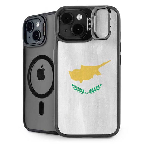 Cyprus Flag Distressed iPhone 13 Kickstand Case